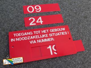 Schuifbord 210x105mm plexiglas